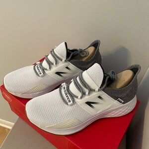 New Balance White and Gray Athletic Shoes
